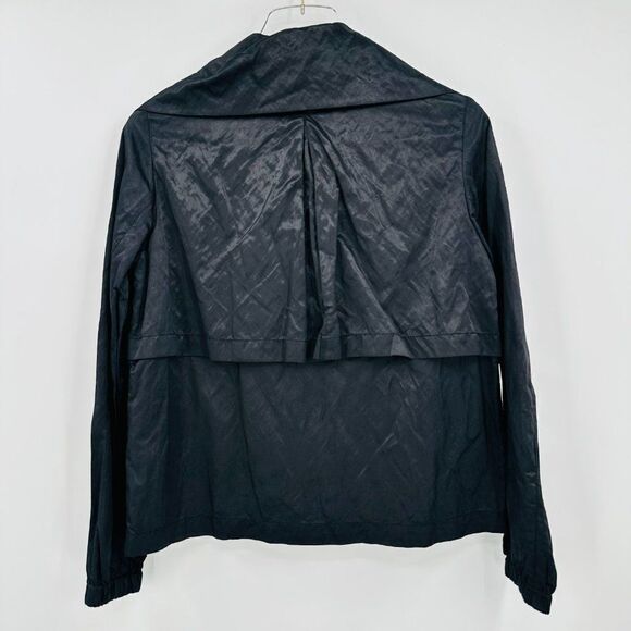 Talbots Size 4P Black Nylon Lightweight Collared Vented Jacket - Picture 7 of 7